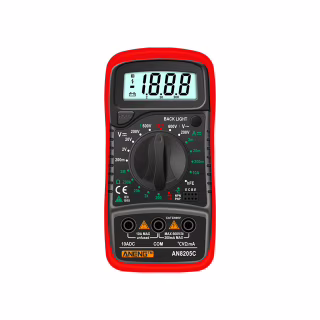 Цифровий мультиметр ANENG AN8205C, V, A, R, T, функция hFE (AN8205C)