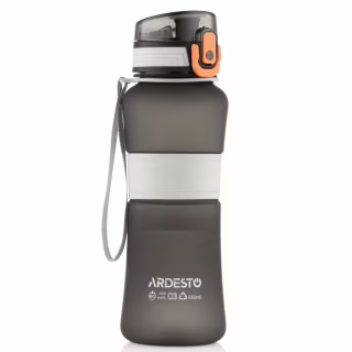 Пляшка для води Ardesto Balance 650мл чорний (AR2265BL)