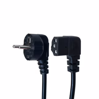 Кабель живлення C13 1.8m 90° corner black Armorstandart (ARM73124)