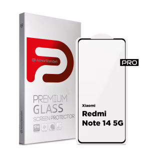Стекло защитное Armorstandart Pro Xiaomi Redmi Note 14 5G Black (ARM83175)