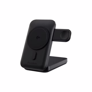 Батарея універсальна Choetech Magnetic Wireless 10000mAh 20W, PD, Qi-2 15W, USB-C, Lightning, Apple Watch charger (B750-CCBK)