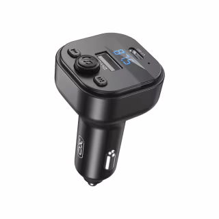 FM модулятор XO BCC18 USB-A OTG/USB-C Black (BCC18.black)