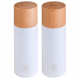 Набір для спецій Bergner Naturally, для солі та перцю 2 предмета (BG-48518-WH)