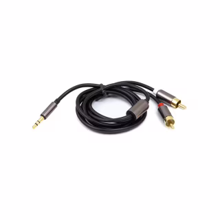 Кабель мультимедийный 3.5mm M to 2xRCA 1.0m PowerPlant (CA912834)