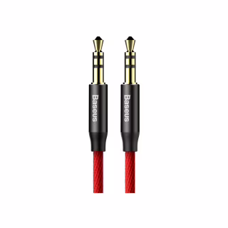 Кабель мультимедійний 3.5mm M to 3.5mm M 1.0m red-black Baseus (CAM30-B91)