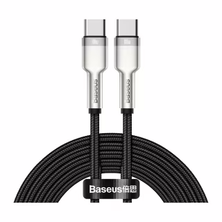 Дата кабель USB-C to USB-C 2.0m 100W metal black Baseus (CATJK-D01)