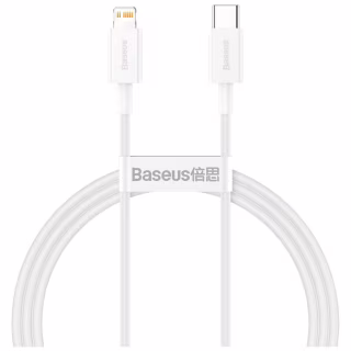 Дата кабель USB-C to Lightning 2.0m 20W white Baseus (CATLYS-C02)