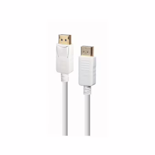 Кабель мультимедійний DisplayPort M to DisplayPort M 1.8m V1.2 Cablexpert (CC-DP2-6-W)