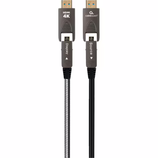 Кабель мультимедійний HDMI M to HDMI M 20.0m V2.0 4K60Hz A/D to A/D AOC Cablexpert (CCAP-HDMIDD-AOC-20M)