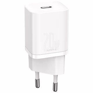 Зарядний пристрій Baseus Super Si Quick Charger 1C 20W EU White (CCSUP-B02)
