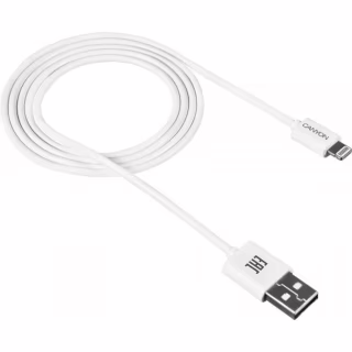 Дата кабель USB 2.0 AM to Lightning 1.0m White Canyon (CNE-CFI1W)