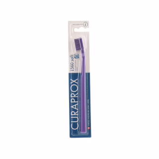 Зубна щітка Curaprox CS 1560 Soft М'яка D 0.15 мм Фіолетова з фіолетовою щетиною (CS 1560-12)