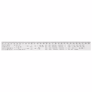 Линейка Economix 30 см алгебраические формулы, печатная (E81330-03)
