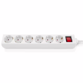 Сетевой фильтр питания REAL-EL RS-6 Protect M 3m, white (EL122300033)