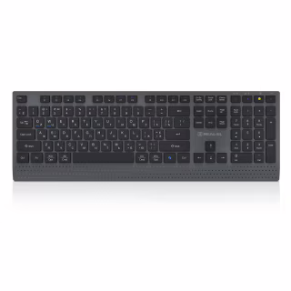 Клавіатура REAL-EL RK-715W Wireless/Bluetooth Black/Gray (EL123100051)