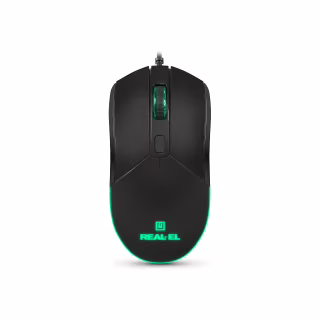 Мишка REAL-EL RM-515 USB Black (EL123200059)