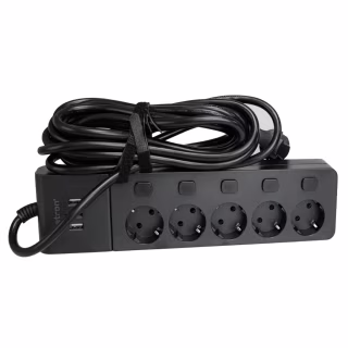Мережевий фільтр живлення Patron SP1655-USB (EXT-PN-SP-1655-USB)
