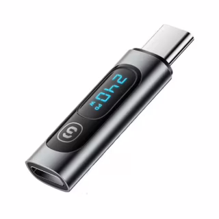 Перехідник USB-C F to USB-C M digital display Essager (EZJTT-TX0G-P)