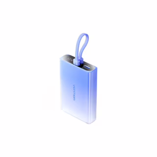 Батарея универсальная Vention 10000mAh 22,5W PD, USB-A, USB-C In/Out, Lightning In/Out, LED display, Blue (FHZL0)