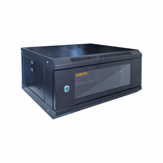 Шафа настінна GEAR 4U 19'' 600x600x280 мм, black (GWMSN-4U-600-600)