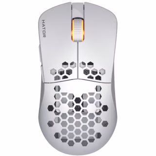 Мишка Hator Stellar Wireless/Bluetooth/USB White (HTM651)