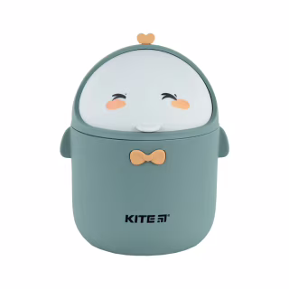 Кошик для паперів Kite Настільний контейнер для сміття, сіро-зелений (K24-010-1)