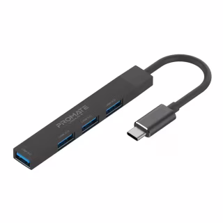 Концентратор Promate USB Hub 4 ports litehub-4.black (litehub-4.black)