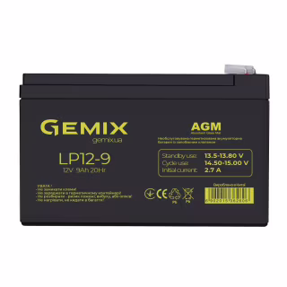 Батарея до ДБЖ Gemix LP 12В 9Ач (LP12-9)