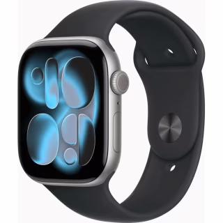 Смарт-годинник Apple Watch Series 11 GPS 46mm Space Grey Aluminium Case with Black Sport Band - M/L (MEV44RK/A)