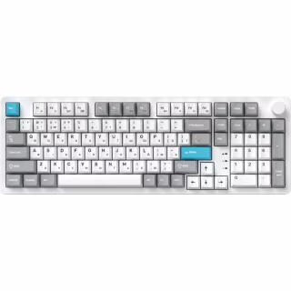 Клавіатура GamePro Asgard Drakkar Keychron Super Red Switch Wireless/Bluetooth/USB UA White (MK305WH)
