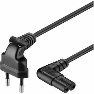 Кабель живлення C7 1.2m 0.5mm Voltronic (PC-184/2 CEE7/16-C7 CU12)
