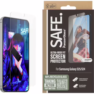 Стекло защитное PANZERGLASS Samsung Galaxy S25 Ultra-Wide Fit w. Aligner (PG_SARNUWFG38388)