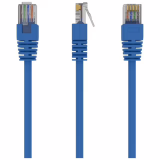 Патч-корд 0.5м, UTP, cat.5e, CCA, blue Cablexpert (PP12-0.5M/B)
