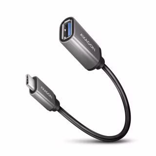 Перехідник OTG USB 3.0 AF to USB-C 0.2m gray AXAGON (RUCM-AFAC)