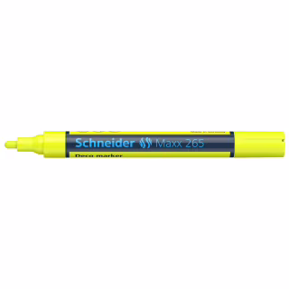 Маркер Schneider MAXX 265 крейдовий 2-3 мм, жовтий (S126505)