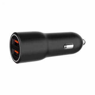 Зарядний пристрій Gembird 2xUSB QC3.0 car adapter black (TA-UC-A2QC36-CAR-01)