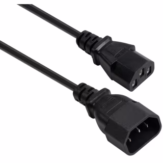 Кабель живлення C13 to C14 1.8m 0.75mm2 copper Vinga (VYPCC13141875CU)