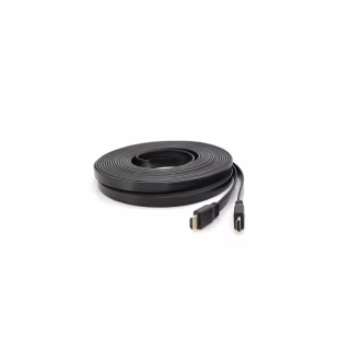 Кабель мультимедийный HDMI M to HDMI M 15.0m V1.4 black Merlion (YT-HDMI(M)/(M)SLIM-15m/06971)