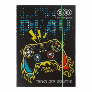 Папка для зошитів ZiBi В5+ GAMER картонна, на гумках (ZB.14965)