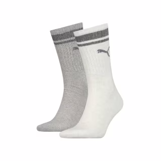 Шкарпетки Puma Crew Heritage Stripe Unisex 261058001-002 світло-сірий 43-46 (8718824801063)