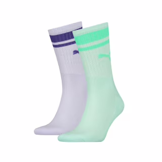 Шкарпетки Puma Crew Heritage Stripe Unisex 261058001-004 фіолетовий/м'ятний 43-46 (8718824801124)