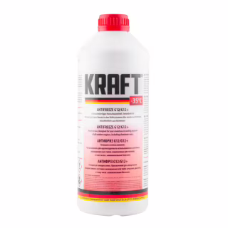 Антифриз KRAFT G12/G12+ -35 (красный) 1,5л (KF109)
