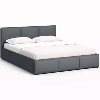 Ліжко м'яке, MyBed Nela, 160х200, Графітова, з підйомним механізмом