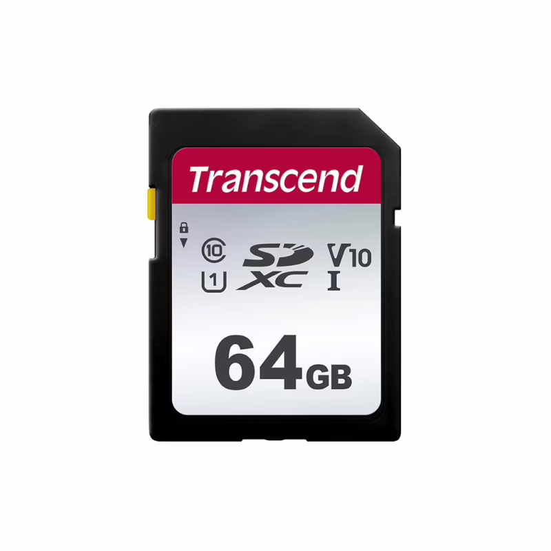 Карта пам'яті Transcend 64GB SDXC class 10 UHS-I U1 V10 (TS64GSDC300S)