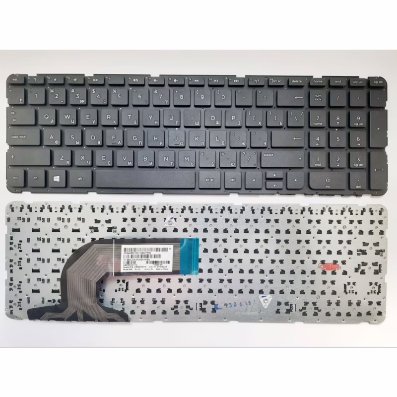 Клавиатура ноутбука HP Pavilion 15-E/Probook 250 G3/255 G2/255 G3 черная без рамки (A43748)