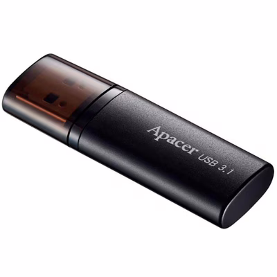 USB флеш накопичувач Apacer 128GB AH25B Black USB 3.1 (AP128GAH25BB-1)