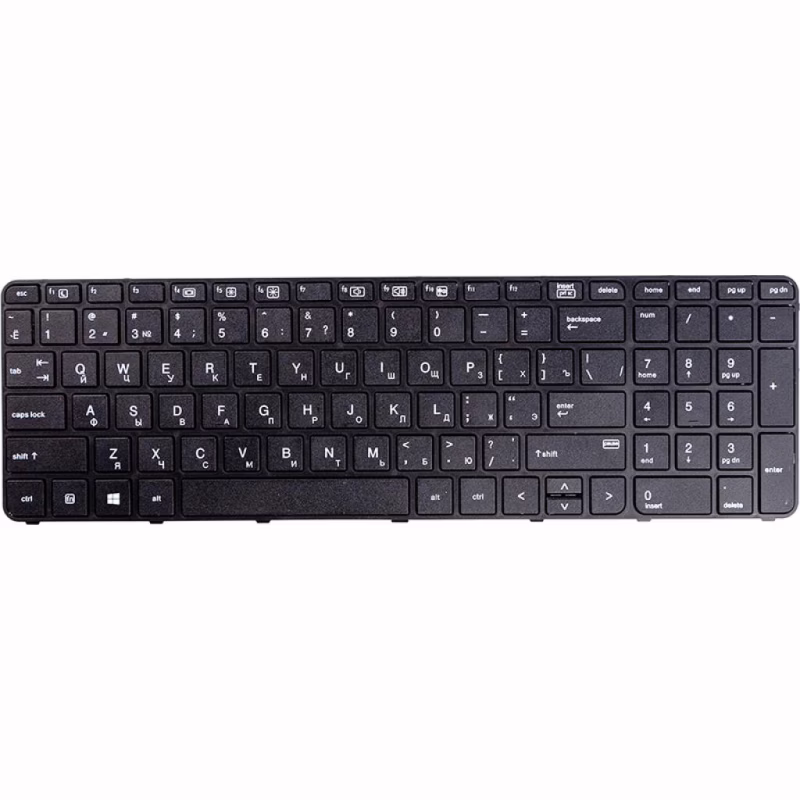 Клавіатура ноутбука HP 450 G3/470 G3 черн/черн (KB310746)