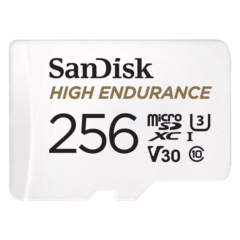 Карта памяти SanDisk 256GB microSD class 10 UHS-I U3 V30 High Endurance (SDSQQNR-256G-GN6IA)