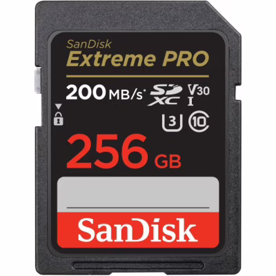 Карта памяти SanDisk 256GB SD class 10 UHS-I U3 V30 Extreme PRO (SDSDXXD-256G-GN4IN)