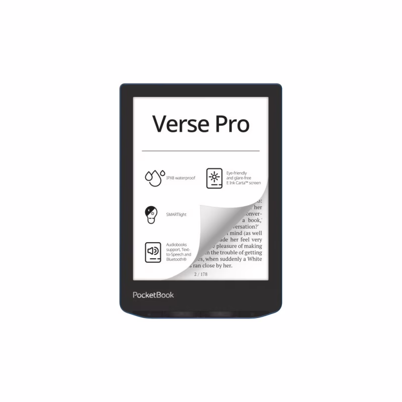 Електронна книга Pocketbook 634 Verse Pro, Azure (PB634-A-CIS)